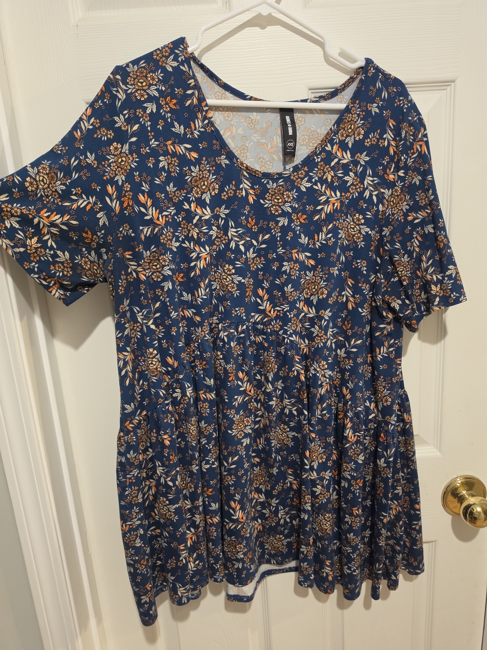 Women’s Floral Top - Navy